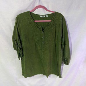 Green Blouse by Indigo
